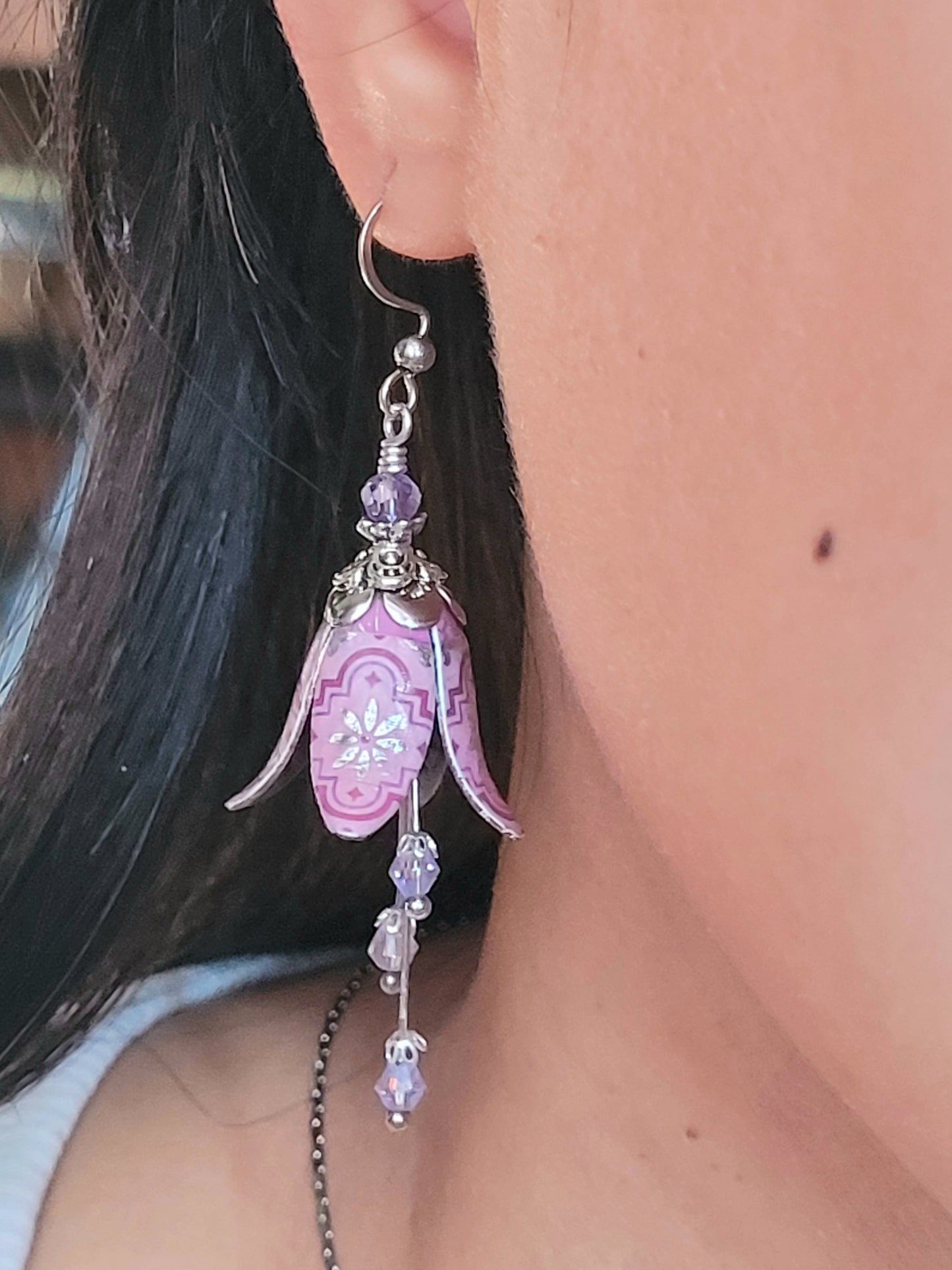 Purple Earrings