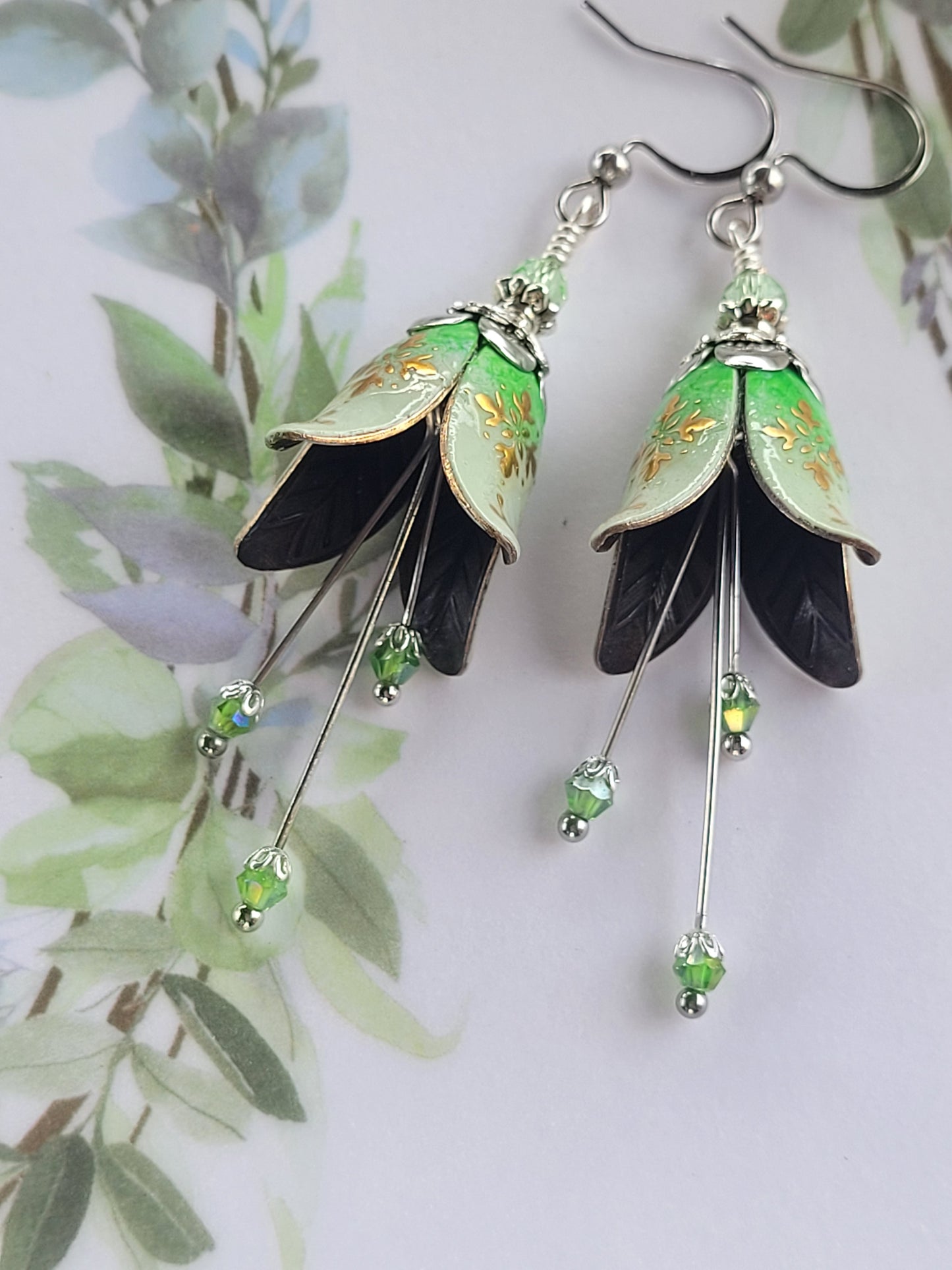 Light Green Earrings