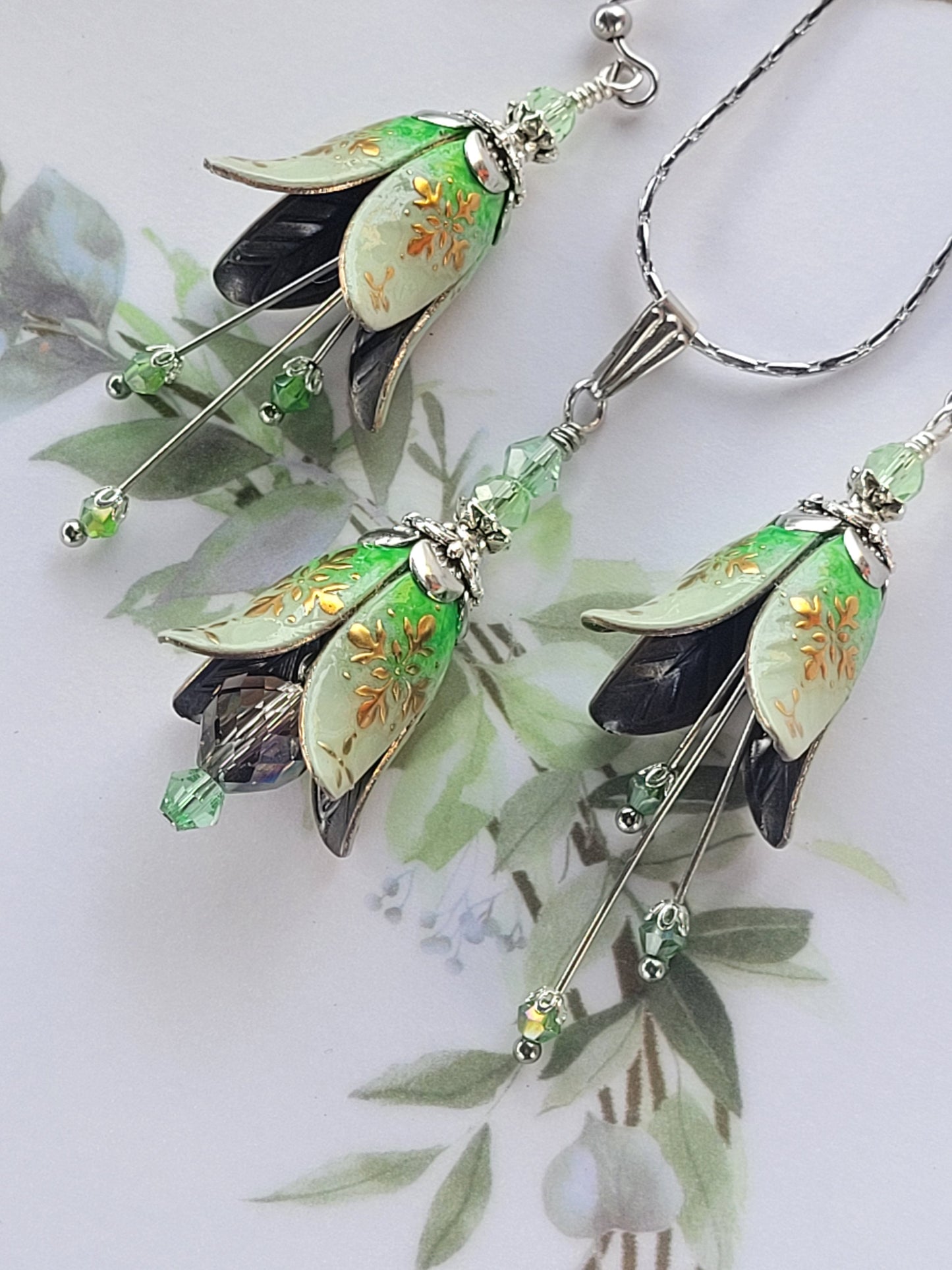 Light Green Earrings