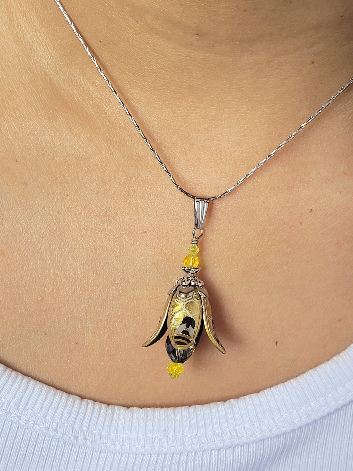 Bumble Bee Necklace